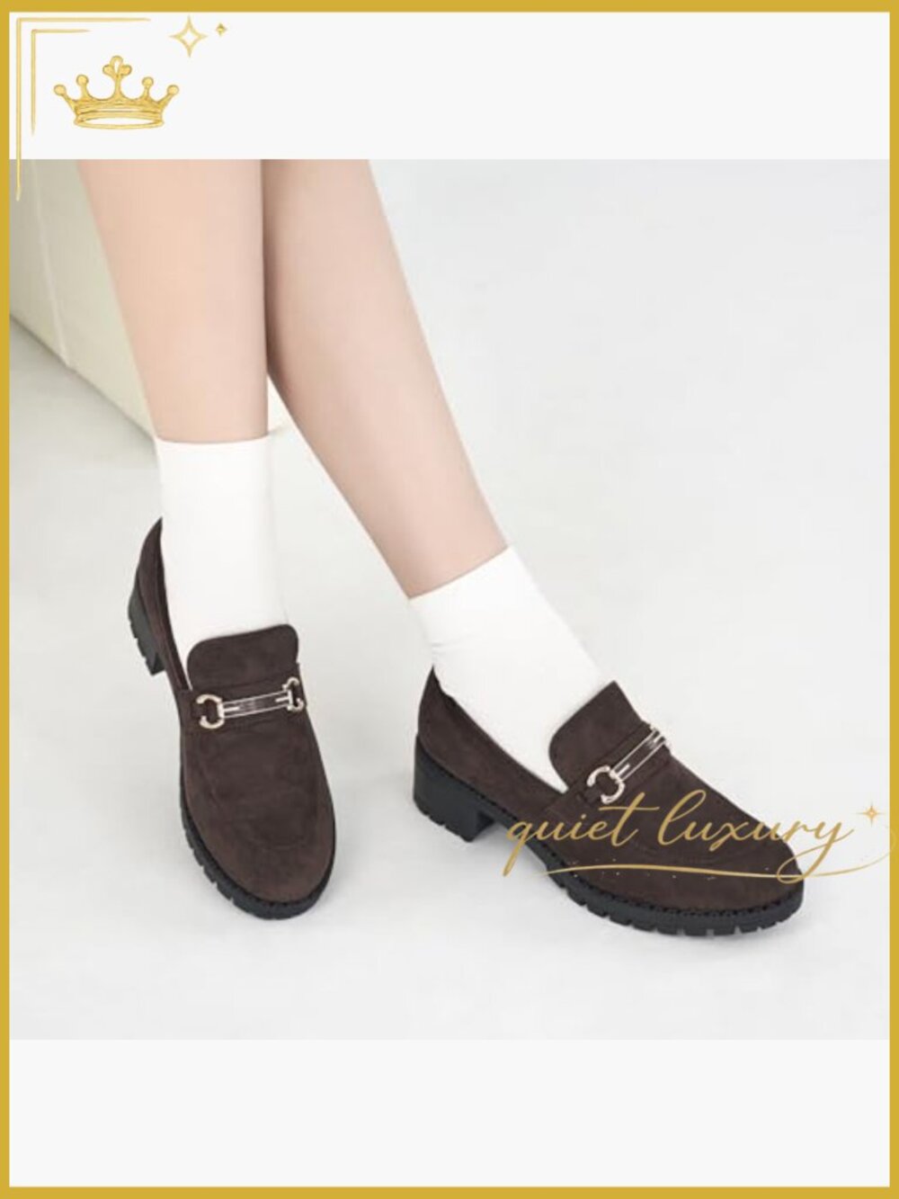 Chunky Platform Loafers Suede Penny Loafer Casual Slip On Dress Shoes Comfort - Picture 3 of 7